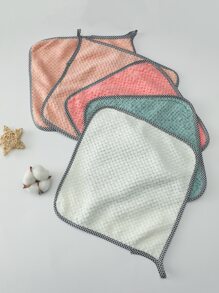 5入組/套家用清潔布滌綸對比粘合清潔抹布 - 彩色 - 查看 4