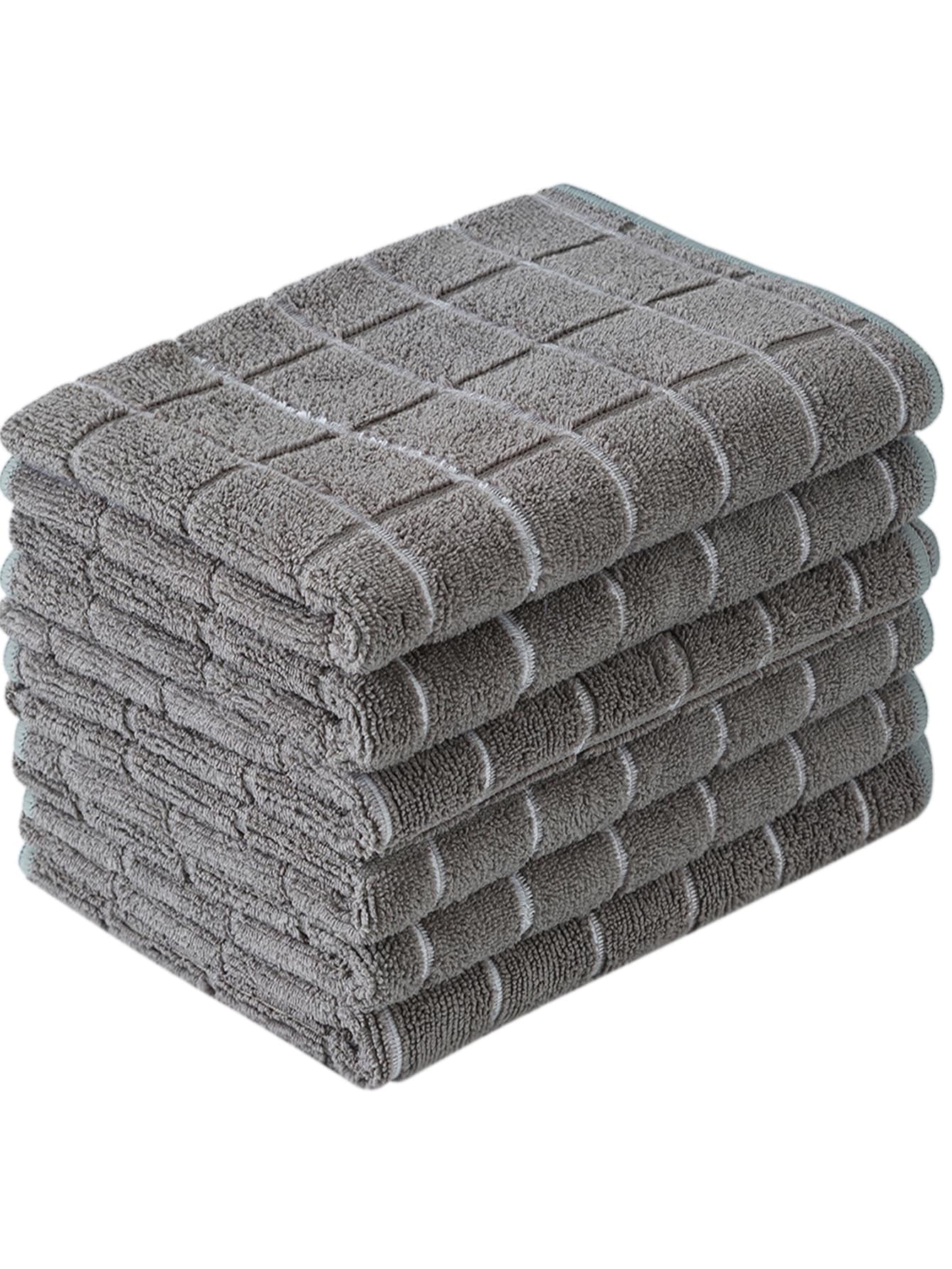 1pc Gray Face Towel, Microfiber Facial Cleaning Cloth For Home Home Bathroom Decor Back To School For Beauty Salon Home Bathroom - Grey - View 1