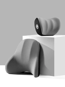 2入組汽車頸枕和腰托套裝 - 灰色 - 查看 2