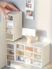 1入組多層文具收納盒 - 白色 - 查看 2