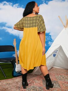 SHEIN CURVE+ Đầm Plus Size Hoa Giải trí - Nhiều màu - Xem 2