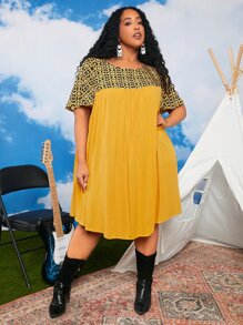 SHEIN CURVE+ Đầm Plus Size Hoa Giải trí - Nhiều màu - Xem 3