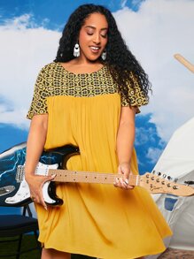 SHEIN CURVE+ Đầm Plus Size Hoa Giải trí - Nhiều màu - Xem 4