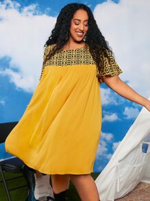 SHEIN CURVE+ Đầm Plus Size Hoa Giải trí - Nhiều màu - Xem 5