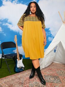 SHEIN CURVE+ Đầm Plus Size Hoa Giải trí - Nhiều màu - Xem 6