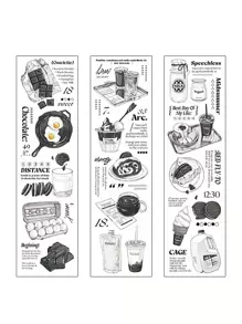 6 miếng dán hoa văn thực phẩm - màu đen - Xem 1