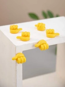 1 cái/5 cái/10 cái/20 cái Móc treo tường hình ngón tay cái (Màu ngẫu nhiên) - Màu vàng - Xem 4