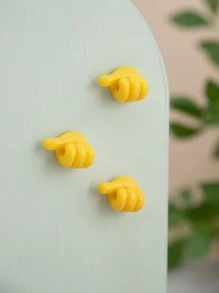 1 cái/5 cái/10 cái/20 cái Móc treo tường hình ngón tay cái (Màu ngẫu nhiên) - Màu vàng - Xem 6