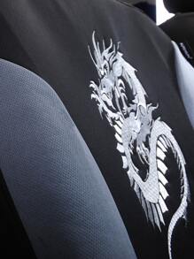 9pcs Chinese Dragon Pattern Car Seat Cover Set - Multicolor - View 8