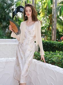 Đầm Hoa Tất cả trên in Boho - Nhiều màu - Xem 4