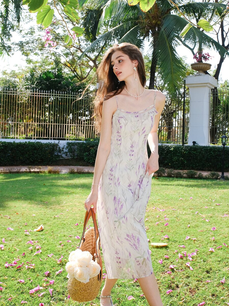 Đầm Xù Hoa Tất cả trên in Boho - Nhiều màu - Xem 1