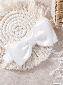 嬰兒攝影流蘇邊蕾絲毯子 - 白色 - 查看 5