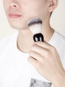 1pc Men Beard Cleaning Brush - Black - View 2