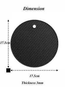 2 pièces/set en silicone Gant isolé & minimaliste noir résistant à la chaleur Gant manique & Tampon Ensemble pour barbecue