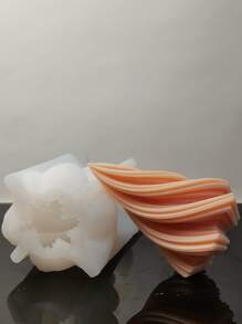 1入組DIY矽膠模具家用幾何設計蠟燭矽膠模具 - 白色 - 查看 3