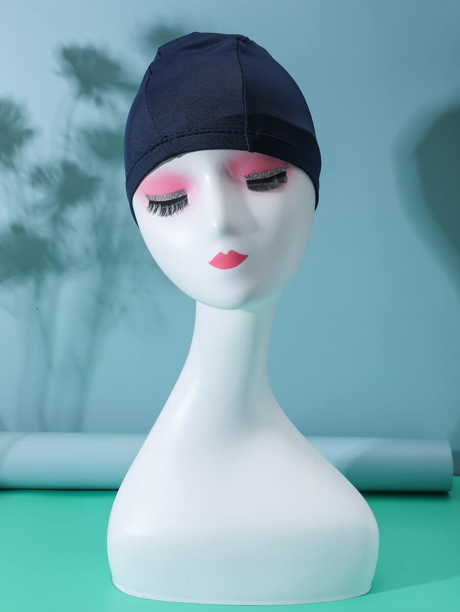 NOVDEARM 1 Gorra De Natación De Tela Azul Oscuro - Azul Marino - Ver 1