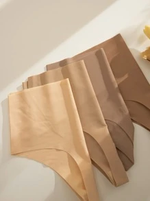 Bộ quần tất liền thân cạp cao màu trơn 4 mảnh - Nhiều màu - Xem 5