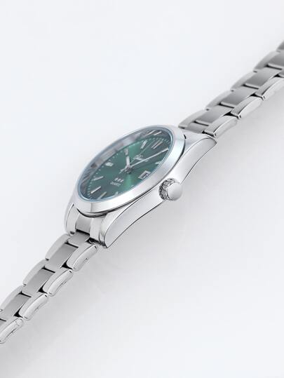 Men Round Pointer Date Quartz Horloge view 6