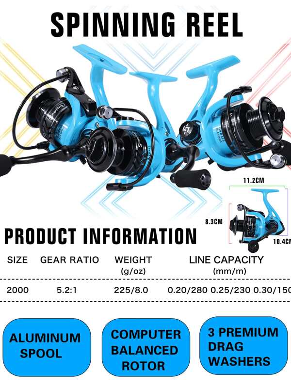 1pc Spinning Fishing Reel SHEIN USA
