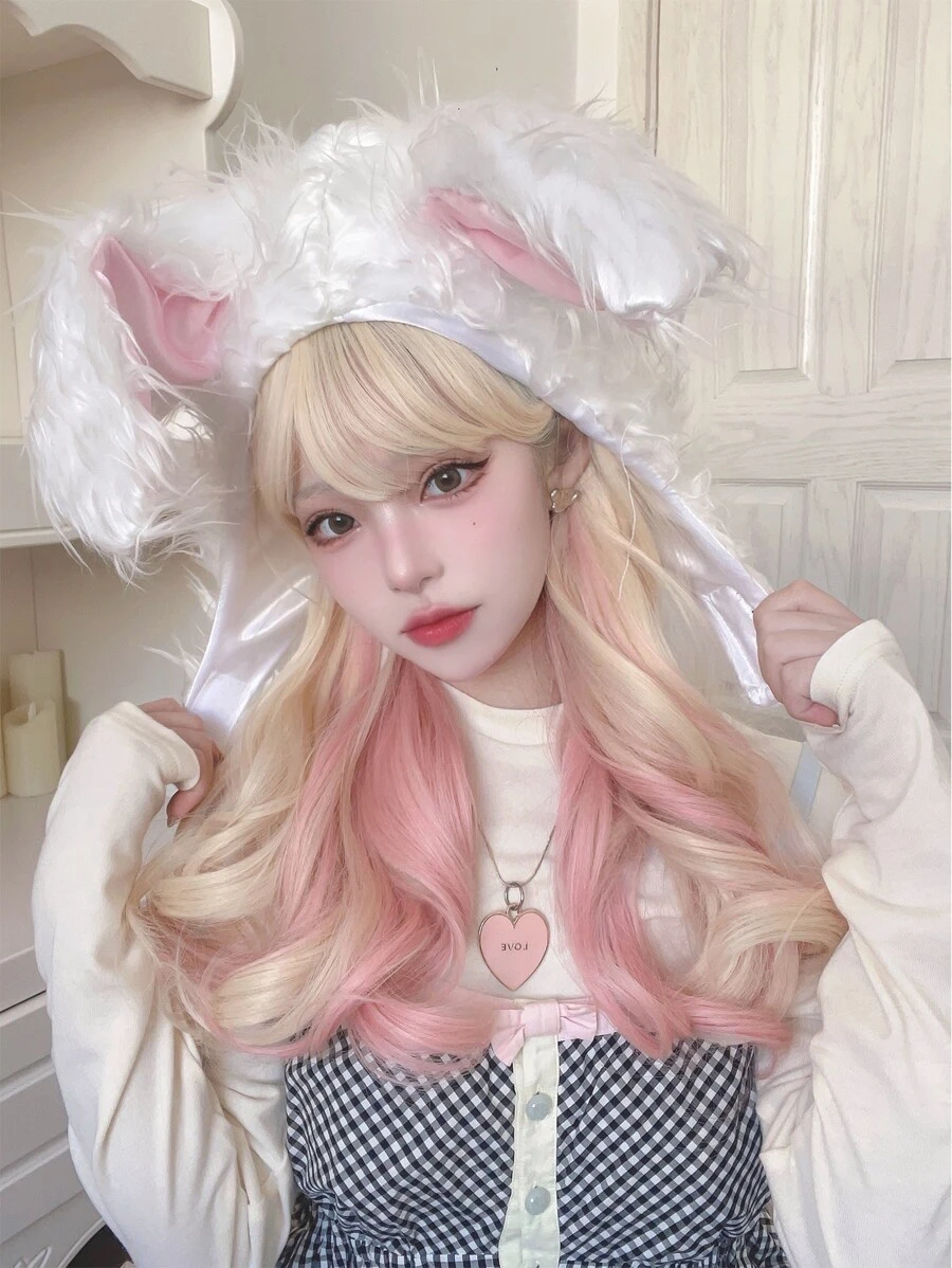 alicegarden Long Body Wave Synthetic Wig With Bangs - Multicolor - View 1