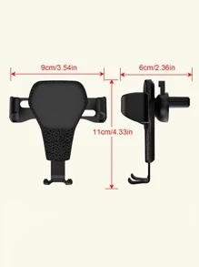 giá đỡ điện thoại ô tô - màu đen - Xem 3