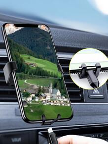 giá đỡ điện thoại ô tô - màu đen - Xem 6