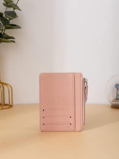 Litchi Embossed Card Holder Business Casual