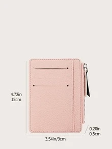 Litchi Embossed Card Holder Business Casual