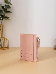 Litchi Embossed Card Holder Business Casual