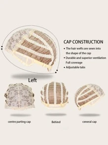 Long Body Wave Synthetic Wig With Bangs - Gold - View 6