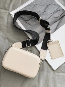 Mini bolso minimalista cuadrado para hombres con monedero, bolso de mano, mochila, bolso bandolera, bolso deportivo para estudiantes de secundaria, universidad, viajes, universidad, escuela, bolso cruzado, bolso lateral, bolso de negocios, bolso para estudiantes, bolso mensajero, bolso cilíndrico, bolso vintage, bolso de regalo de Navidad, bolso de regalo de Acción de Gracias, bolsa de lona, bolso para hombres, bolso retro, bolso de campamento, bolso bandolera de verano, regreso a la escuela, bolso de hombro vintage, regalo de vacaciones de primavera, bolso cruzado, útiles escolares - Beis - Ver 1