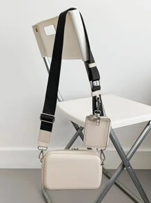 Mini bolso minimalista cuadrado para hombres con monedero, bolso de mano, mochila, bolso bandolera, bolso deportivo para estudiantes de secundaria, universidad, viajes, universidad, escuela, bolso cruzado, bolso lateral, bolso de negocios, bolso para estudiantes, bolso mensajero, bolso cilíndrico, bolso vintage, bolso de regalo de Navidad, bolso de regalo de Acción de Gracias, bolsa de lona, bolso para hombres, bolso retro, bolso de campamento, bolso bandolera de verano, regreso a la escuela, bolso de hombro vintage, regalo de vacaciones de primavera, bolso cruzado, útiles escolares - Beis - Ver 2