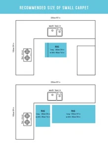 1 pieza Alfombra de cocina con letras, moderna, simple, duradera, con base antideslizante para uso en interiores como entrada, felpudo, alfombra exterior, para sala de estar, dormitorio, baño, decoración de cocina