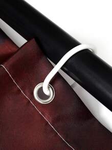 1入組滌綸浴簾浴室現代主義格子印花浴簾襯墊 - 黑與白 - 查看 6