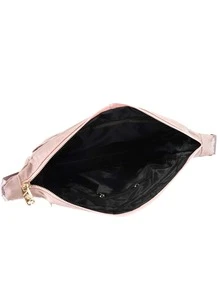 Heart Embroidered Quilted Square Bag - Pink - View 4