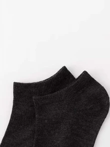 Hombres 5 pares Calcetines tobilleros unicolor - Multicolor - Ver 3