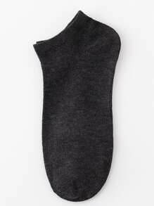 Hombres 5 pares Calcetines tobilleros unicolor - Multicolor - Ver 5