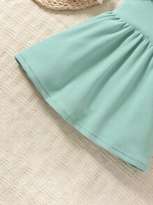 Baby Bow Front Cami Dress - Mint Green - View 3