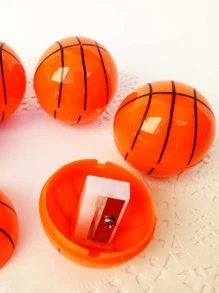 2pcs Basketball Shaped Pencil Sharpener - Yellow - View 4