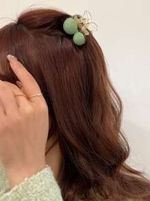 3 piezas Garra de pelo con diseño de cereza - Verde - Ver 6