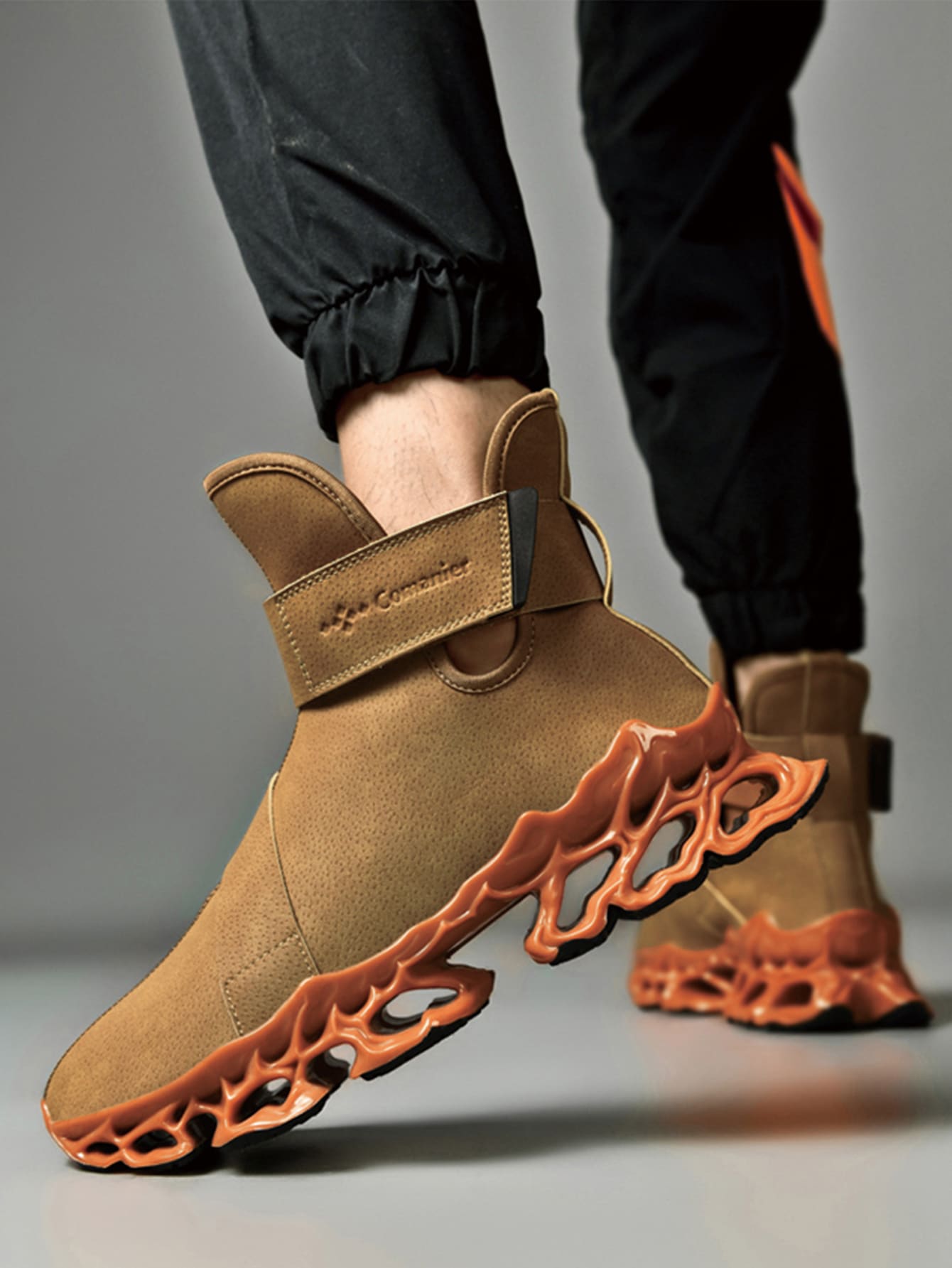 Giày thể thao nam Lá thư - màu nâu - Xem 1