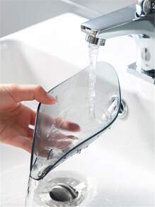 1pc Plastic Random Color Soap Dish, Creative Leaf Design Soap Dish Holder For Bathroom - Multicolor - View 5