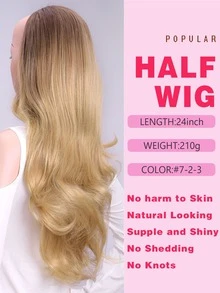 Clip In Long Body Wave Synthetic Hair Extension - Multicolor - View 6