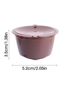 1入組PP咖啡膠囊過濾器咖啡用簡易咖啡濾杯 - 咖啡棕 - 查看 2