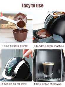 1入組PP咖啡膠囊過濾器咖啡用簡易咖啡濾杯 - 咖啡棕 - 查看 4