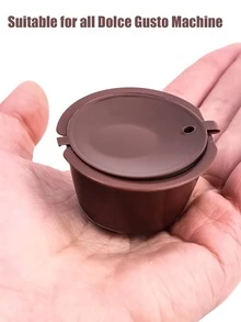 1入組PP咖啡膠囊過濾器咖啡用簡易咖啡濾杯 - 咖啡棕 - 查看 6