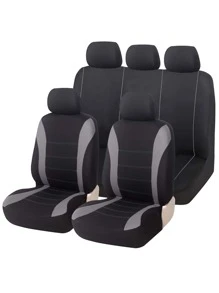 9 piezas Funda de asiento para coche Set - Multicolor - Ver 1