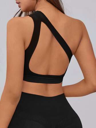 Slayform One Shoulder Backless Sports Bra