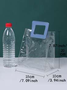 1 Túi quà PVC, Túi gói quà trong suốt cho bữa tiệc - Màu xanh lam - Xem 3