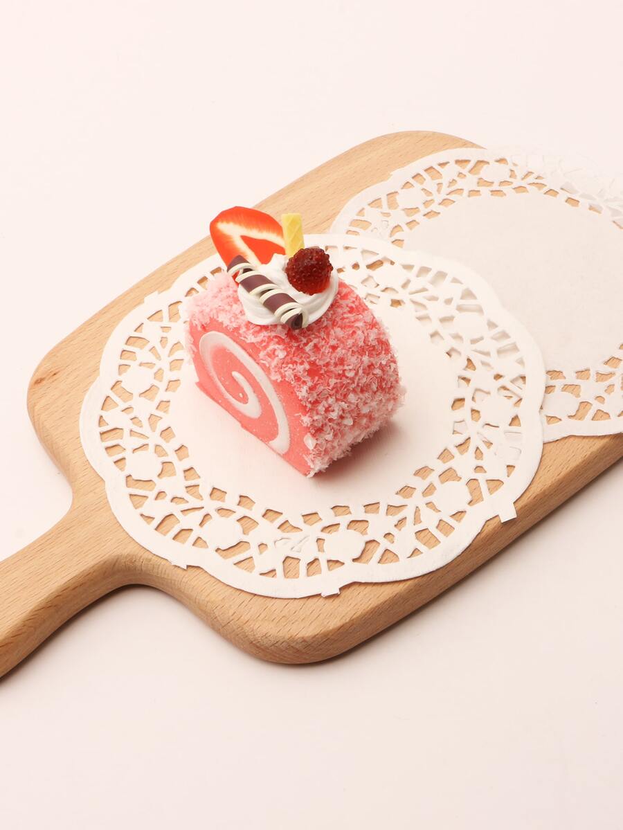 100pcs/set Paper Parchment, Hollow Out Parchment Paper Roll For Kitchen - White - View 1